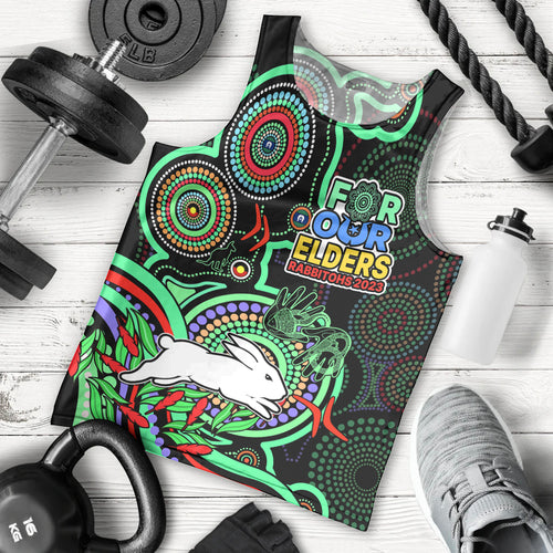 custom-text-and-number-naidoc-2023-rabbitohs-rugby-men-tank-top-the-bunnies-indigenous-tribal