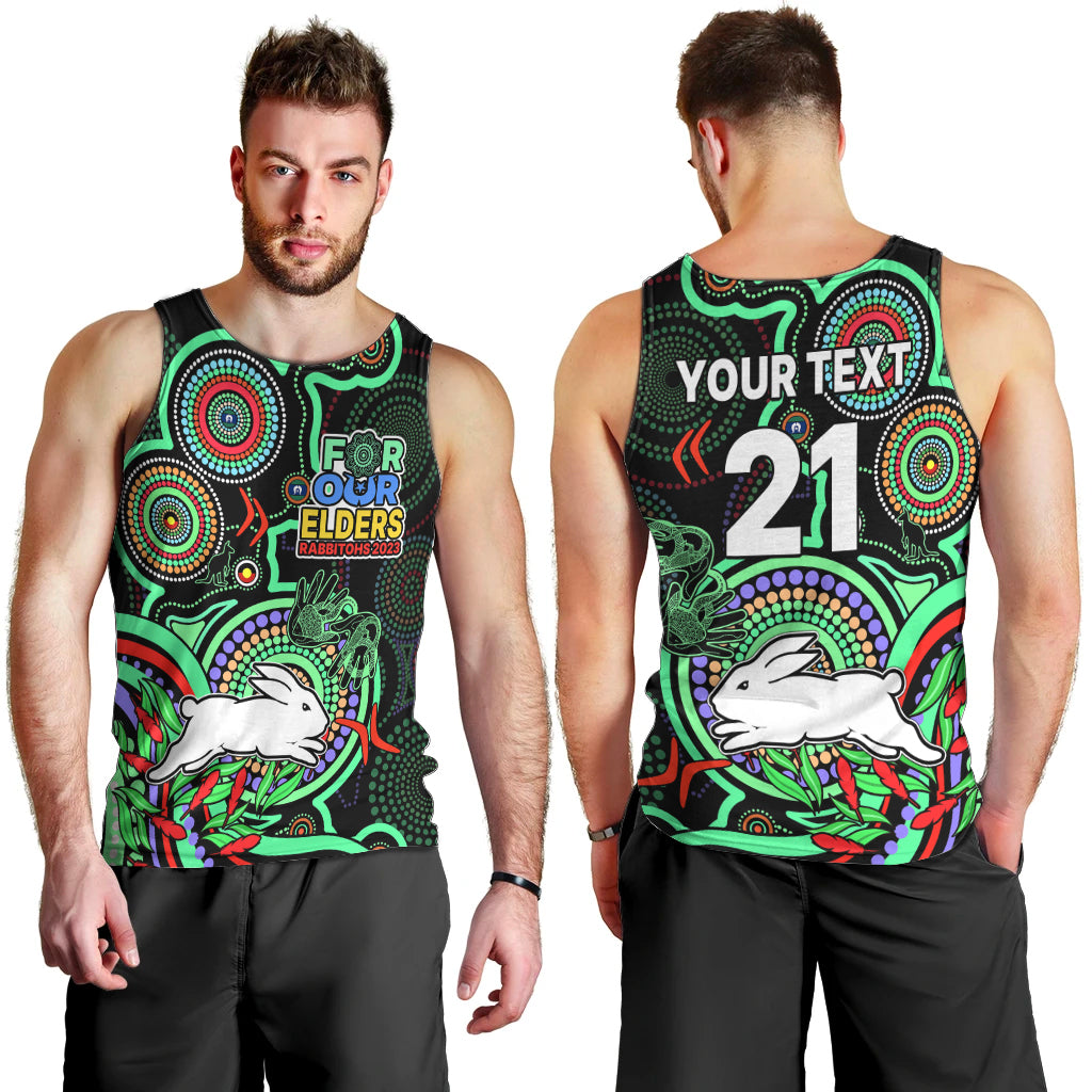 custom-text-and-number-naidoc-2023-rabbitohs-rugby-men-tank-top-the-bunnies-indigenous-tribal