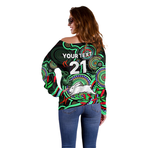 custom-text-and-number-naidoc-2023-rabbitohs-rugby-off-shoulder-sweater-the-bunnies-indigenous-tribal