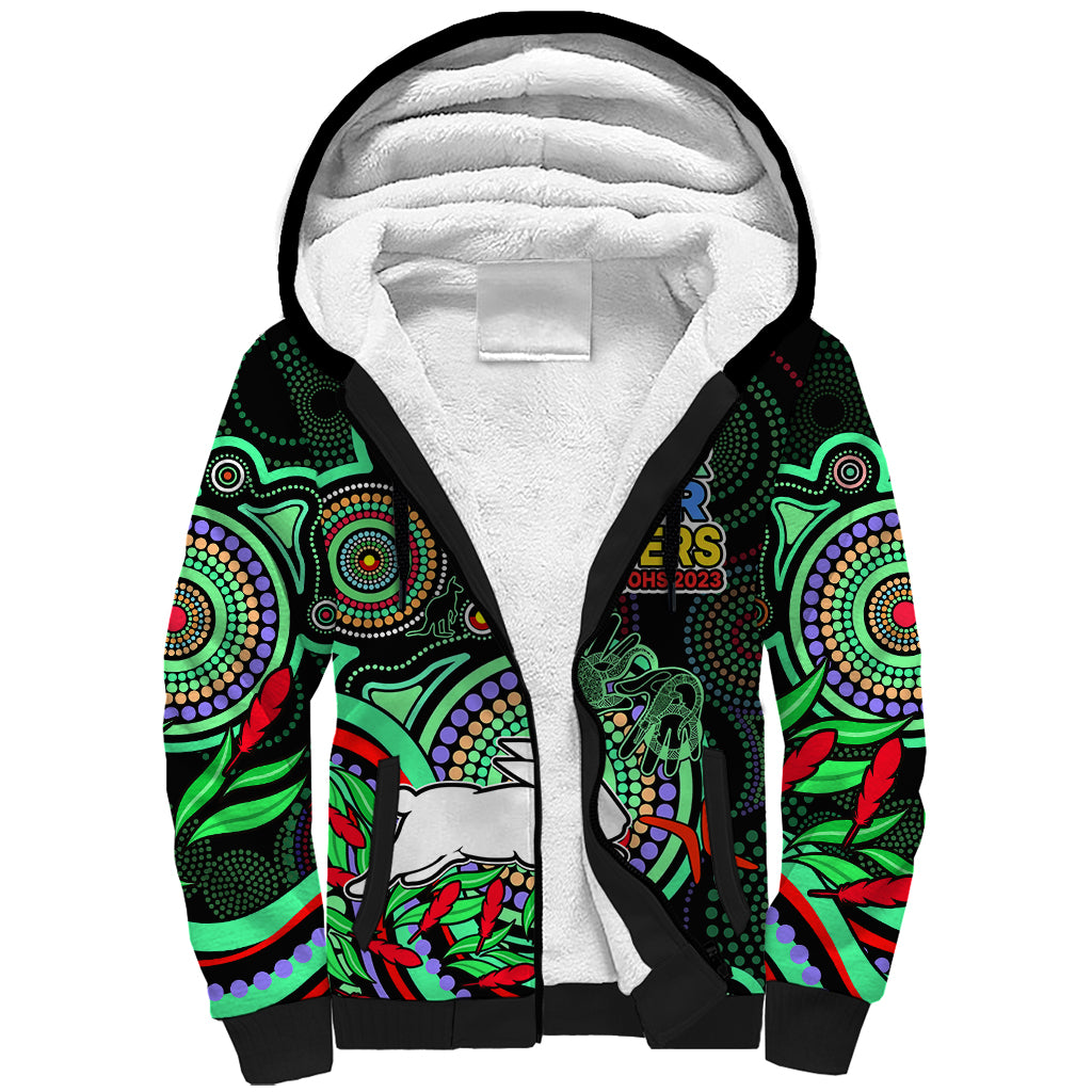 custom-text-and-number-naidoc-2023-rabbitohs-rugby-sherpa-hoodie-the-bunnies-indigenous-tribal