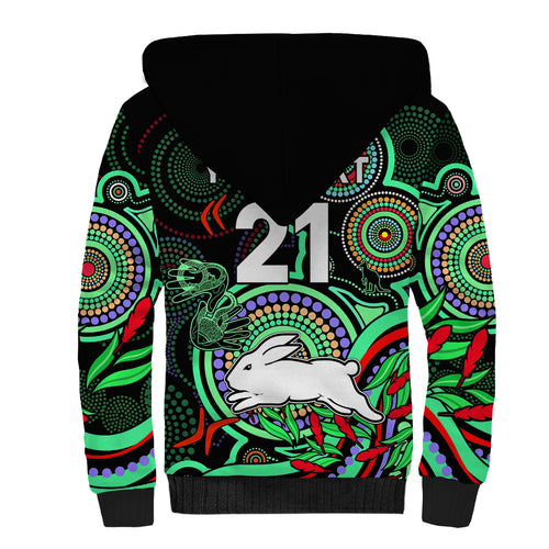 custom-text-and-number-naidoc-2023-rabbitohs-rugby-sherpa-hoodie-the-bunnies-indigenous-tribal