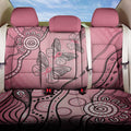 Pink Aboriginal Butterfly Ribbon Cancer Back Car Seat Cover