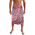 Pink Aboriginal Butterfly Ribbon Cancer Lavalava