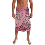 Pink Aboriginal Butterfly Ribbon Cancer Lavalava