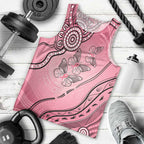 Pink Aboriginal Butterfly Ribbon Cancer Men Tank Top
