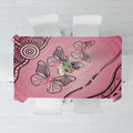 Pink Aboriginal Butterfly Ribbon Cancer Tablecloth