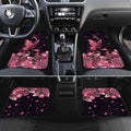 Think Pink Butterfly Ribbon Aboriginal Art Car Mats