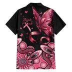 Think Pink Butterfly Ribbon Aboriginal Art Hawaiian Shirt