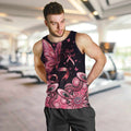 Think Pink Butterfly Ribbon Aboriginal Art Men Tank Top