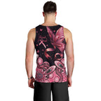 Think Pink Butterfly Ribbon Aboriginal Art Men Tank Top
