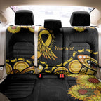 Be Bold Go Gold Aboriginal Ribbon Childhood Personalised Back Car Seat Cover