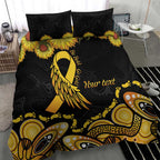 Be Bold Go Gold Aboriginal Ribbon Childhood Personalised Bedding Set