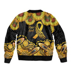 Be Bold Go Gold Aboriginal Ribbon Childhood Personalised Bomber Jacket