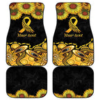 Be Bold Go Gold Aboriginal Ribbon Childhood Personalised Car Mats