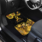 Be Bold Go Gold Aboriginal Ribbon Childhood Personalised Car Mats