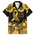 Be Bold Go Gold Aboriginal Ribbon Childhood Personalised Family Matching Mermaid Dress and Hawaiian Shirt