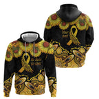 Be Bold Go Gold Aboriginal Ribbon Childhood Personalised Hoodie