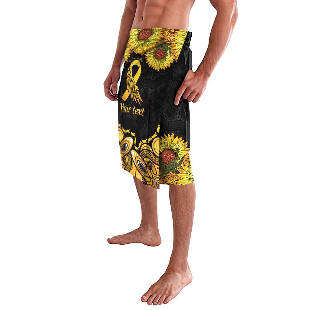 Be Bold Go Gold Aboriginal Ribbon Childhood Personalised Lavalava