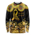 Be Bold Go Gold Aboriginal Ribbon Childhood Personalised Long Sleeve Shirt