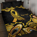 Be Bold Go Gold Aboriginal Ribbon Childhood Personalised Quilt Bed Set