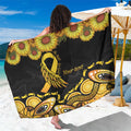 Be Bold Go Gold Aboriginal Ribbon Childhood Personalised Sarong