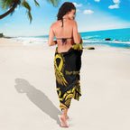 Be Bold Go Gold Aboriginal Ribbon Childhood Personalised Sarong