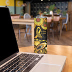 Be Bold Go Gold Aboriginal Ribbon Childhood Personalised Skinny Tumbler