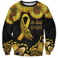 Be Bold Go Gold Aboriginal Ribbon Childhood Personalised Sweatshirt