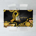 Be Bold Go Gold Aboriginal Ribbon Childhood Personalised Tablecloth