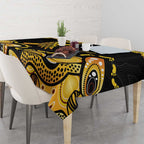 Be Bold Go Gold Aboriginal Ribbon Childhood Personalised Tablecloth