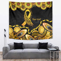 Be Bold Go Gold Aboriginal Ribbon Childhood Personalised Tapestry
