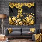 Be Bold Go Gold Aboriginal Ribbon Childhood Personalised Tapestry