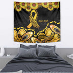 Be Bold Go Gold Aboriginal Ribbon Childhood Personalised Tapestry