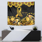 Be Bold Go Gold Aboriginal Ribbon Childhood Personalised Tapestry