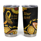 Be Bold Go Gold Aboriginal Ribbon Childhood Personalised Tumbler Cup