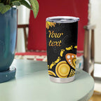 Be Bold Go Gold Aboriginal Ribbon Childhood Personalised Tumbler Cup