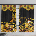 Be Bold Go Gold Aboriginal Ribbon Childhood Personalised Window Curtain