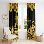 Be Bold Go Gold Aboriginal Ribbon Childhood Personalised Window Curtain