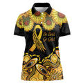 Be Bold Go Gold Aboriginal Ribbon Childhood Personalised Women Polo Shirt
