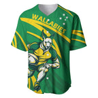 Personalized Australia Rugby Champion Baseball Jersey Wallabies Mascot with Sporty Style