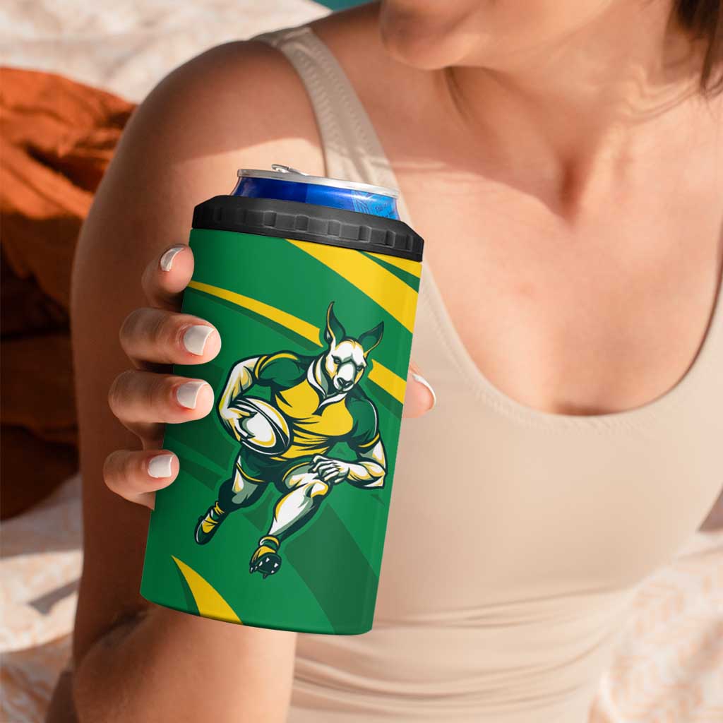 Personalized Australia Rugby Champion Can Cooler Tumbler Wallabies Mascot with Sporty Style