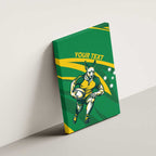 Personalized Australia Rugby Champion Canvas Wall Art Wallabies Mascot with Sporty Style