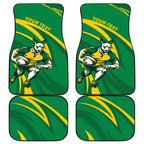 Personalized Australia Rugby Champion Car Mats Wallabies Mascot with Sporty Style