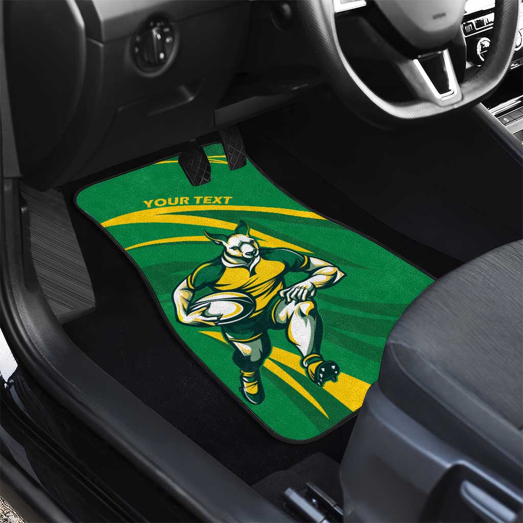 Personalized Australia Rugby Champion Car Mats Wallabies Mascot with Sporty Style