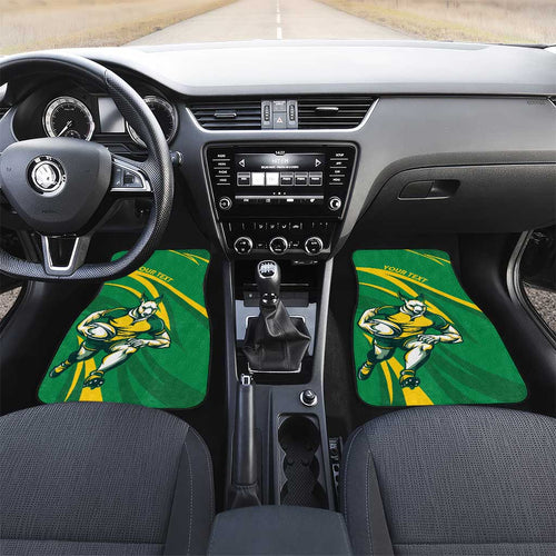 Personalized Australia Rugby Champion Car Mats Wallabies Mascot with Sporty Style