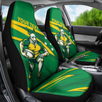 Personalized Australia Rugby Champion Car Seat Cover Wallabies Mascot with Sporty Style