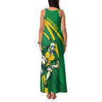 Personalized Australia Rugby Champion Family Matching Tank Maxi Dress and Hawaiian Shirt Wallabies Mascot with Sporty Style
