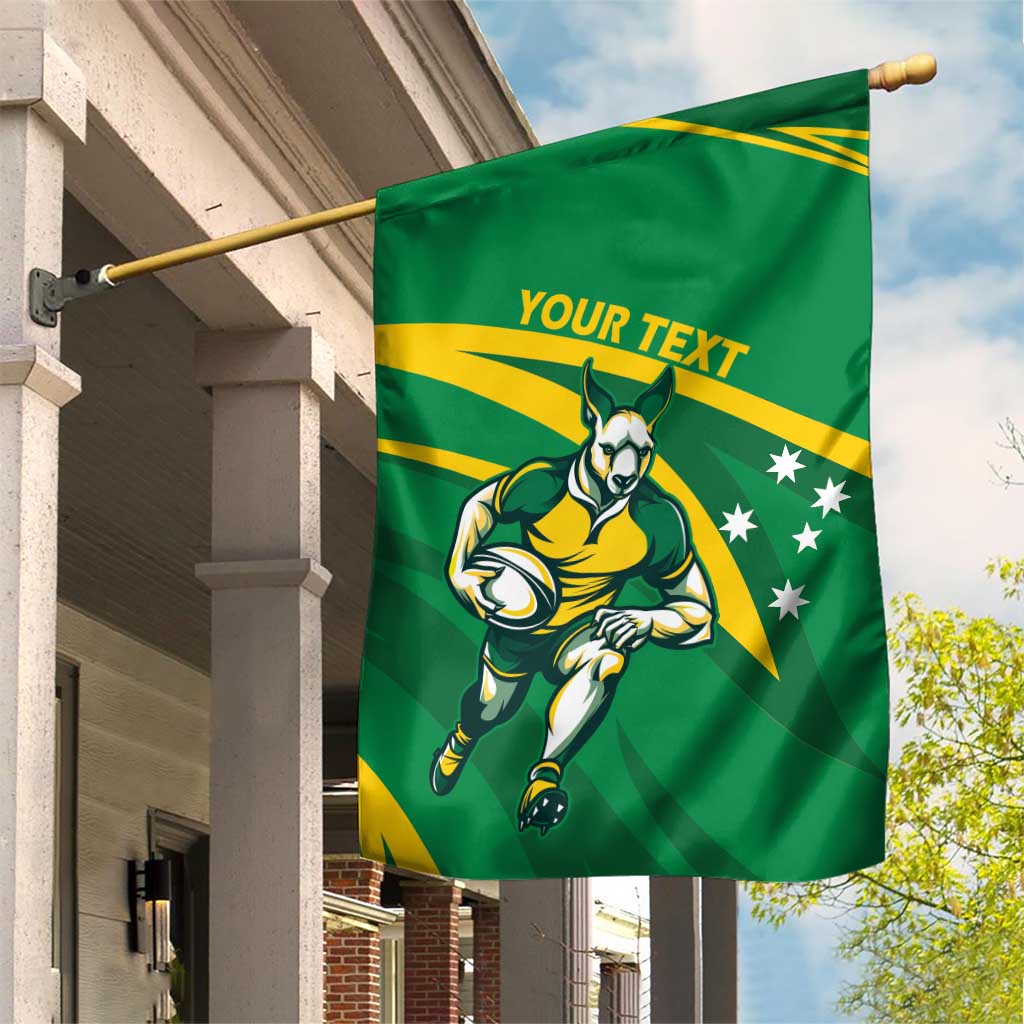 Personalized Australia Rugby Champion Garden Flag Wallabies Mascot with Sporty Style