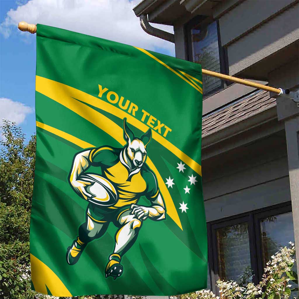 Personalized Australia Rugby Champion Garden Flag Wallabies Mascot with Sporty Style