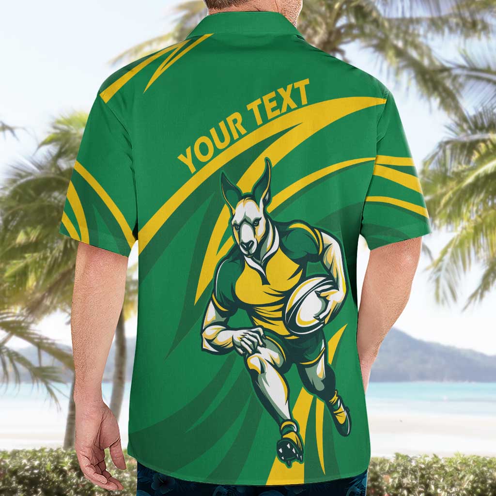 Personalized Australia Rugby Champion Hawaiian Shirt Wallabies Mascot with Sporty Style